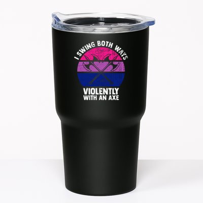 Lgbt Pride I Swing Both Ways Violently With An Axe Tumbler