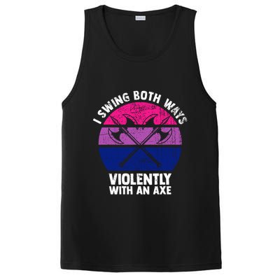 Lgbt Pride I Swing Both Ways Violently With An Axe PosiCharge Competitor Tank