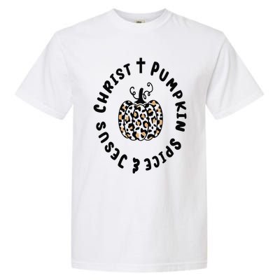 Leopard Pumpkin Jesus Christ Pumpkin Spice for Thanksgiving Garment-Dyed Heavyweight T-Shirt