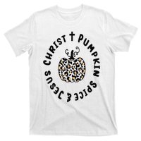 Leopard Pumpkin Jesus Christ Pumpkin Spice for Thanksgiving T-Shirt