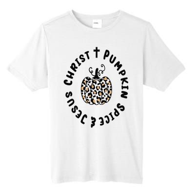 Leopard Pumpkin Jesus Christ Pumpkin Spice for Thanksgiving Tall Fusion ChromaSoft Performance T-Shirt