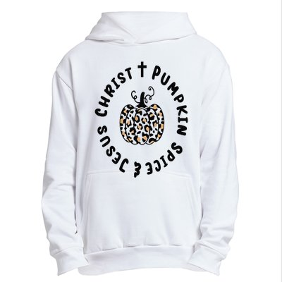 Leopard Pumpkin Jesus Christ Pumpkin Spice for Thanksgiving Urban Pullover Hoodie