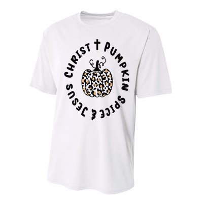 Leopard Pumpkin Jesus Christ Pumpkin Spice for Thanksgiving Performance Sprint T-Shirt