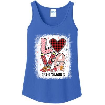 Love Pre K Teacher Happy Valentines Day Gift Ladies Essential Tank