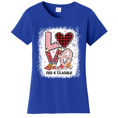 Love Pre K Teacher Happy Valentines Day Gift Women's T-Shirt