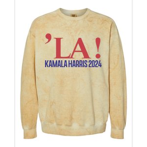 La President Kamala Harris 2024 Colorblast Crewneck Sweatshirt