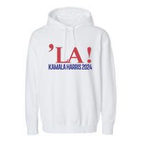 La President Kamala Harris 2024 Garment-Dyed Fleece Hoodie