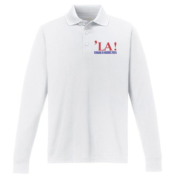 La President Kamala Harris 2024 Performance Long Sleeve Polo