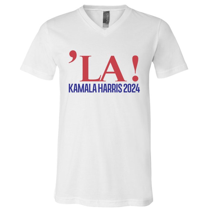 La President Kamala Harris 2024 V-Neck T-Shirt