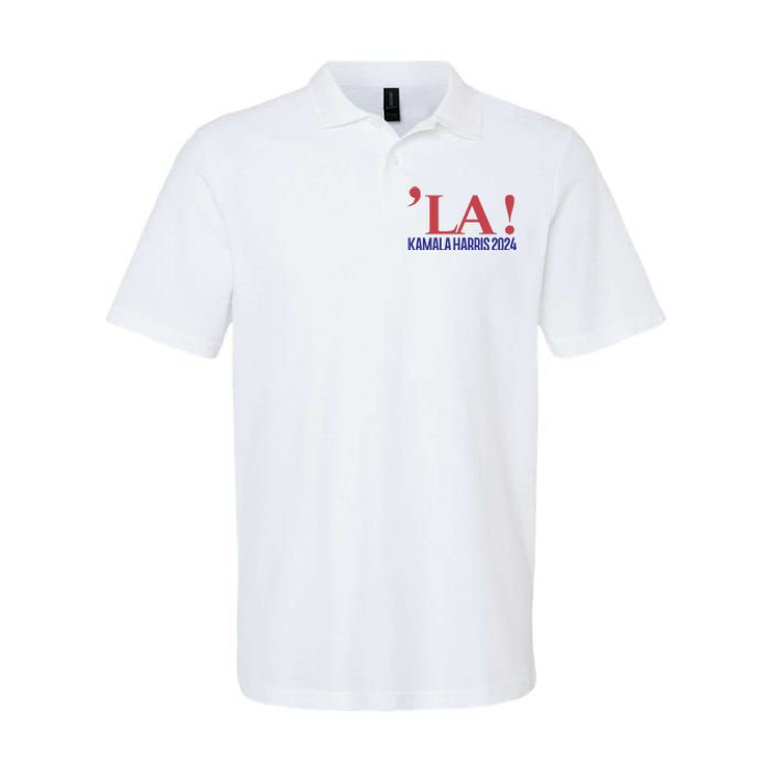 La President Kamala Harris 2024 Softstyle Adult Sport Polo