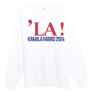 La President Kamala Harris 2024 Premium Crewneck Sweatshirt