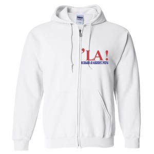 La President Kamala Harris 2024 Full Zip Hoodie