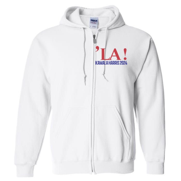 La President Kamala Harris 2024 Full Zip Hoodie