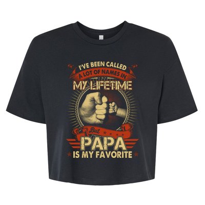 Lifetime Papa Bella+Canvas Jersey Crop Tee