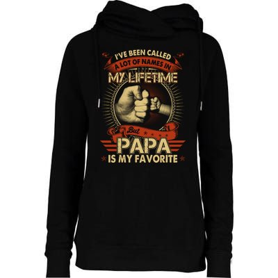 Lifetime Papa Womens Funnel Neck Pullover Hood