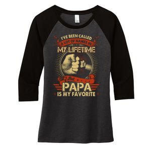 Lifetime Papa Women's Tri-Blend 3/4-Sleeve Raglan Shirt