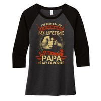 Lifetime Papa Women's Tri-Blend 3/4-Sleeve Raglan Shirt