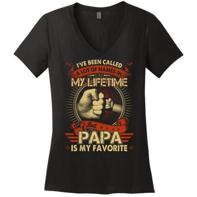 Lifetime Papa Women's V-Neck T-Shirt