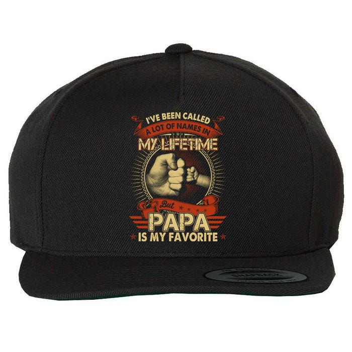 Lifetime Papa Wool Snapback Cap