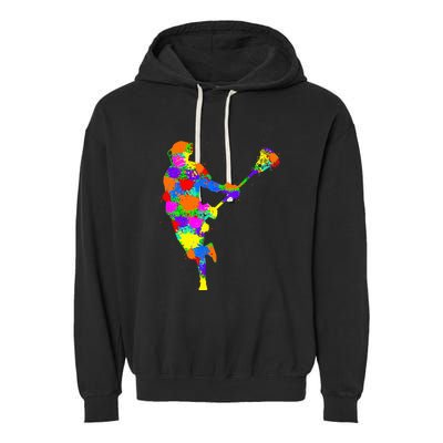 Lacrosse Player Garment-Dyed Fleece Hoodie