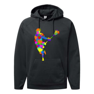 Lacrosse Player Performance Fleece Hoodie