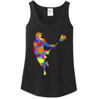 Lacrosse Player Ladies Essential Tank