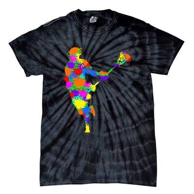 Lacrosse Player Tie-Dye T-Shirt