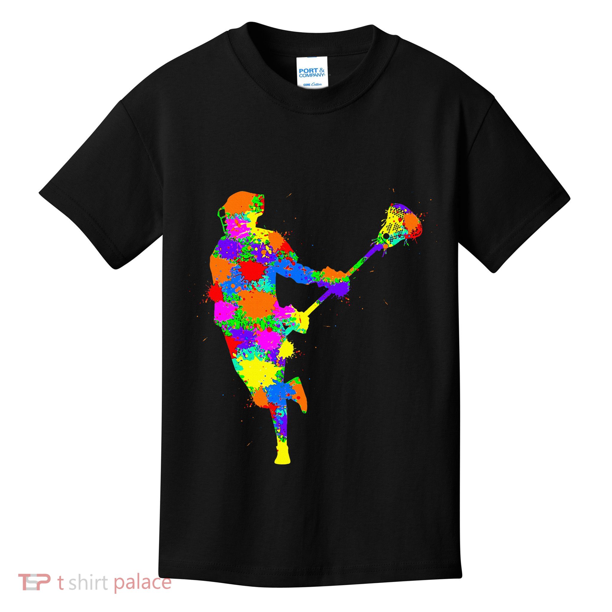 Lacrosse Player Kids T-Shirt