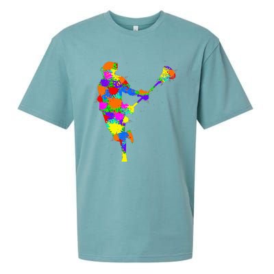 Lacrosse Player Sueded Cloud Jersey T-Shirt