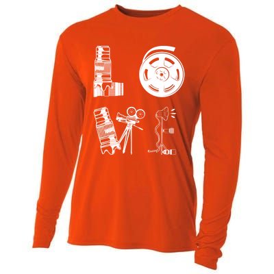 Love Photography Love Photography Camera Photographer Meaningful Gift Cooling Performance Long Sleeve Crew