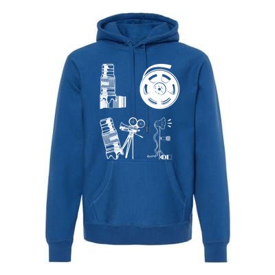 Love Photography Love Photography Camera Photographer Meaningful Gift Premium Hoodie