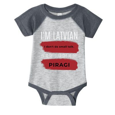 Latvian Pride Latvia Souvenir Piragi Latvian Favorite Food Infant Baby Jersey Bodysuit