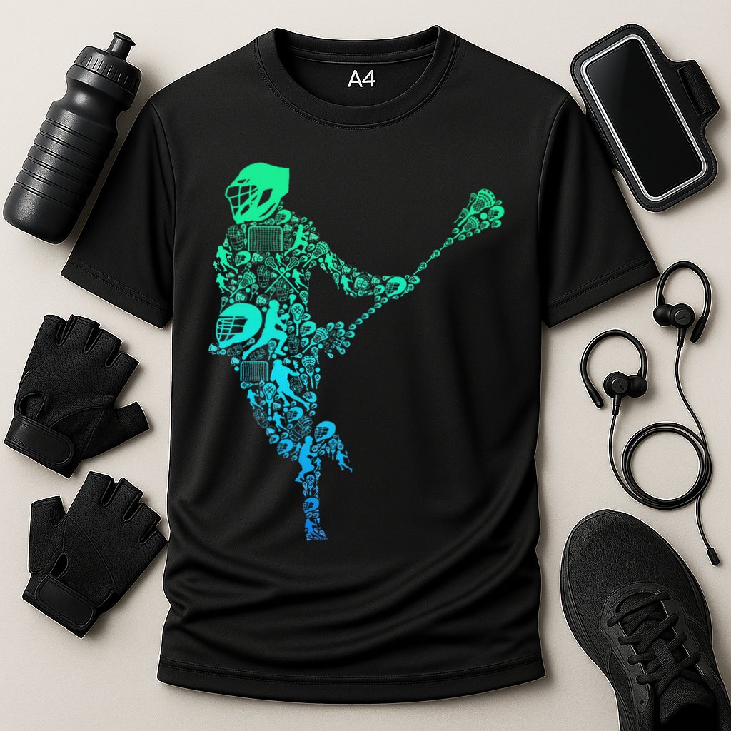 Lacrosse Player Cooling Performance Crew T-Shirt