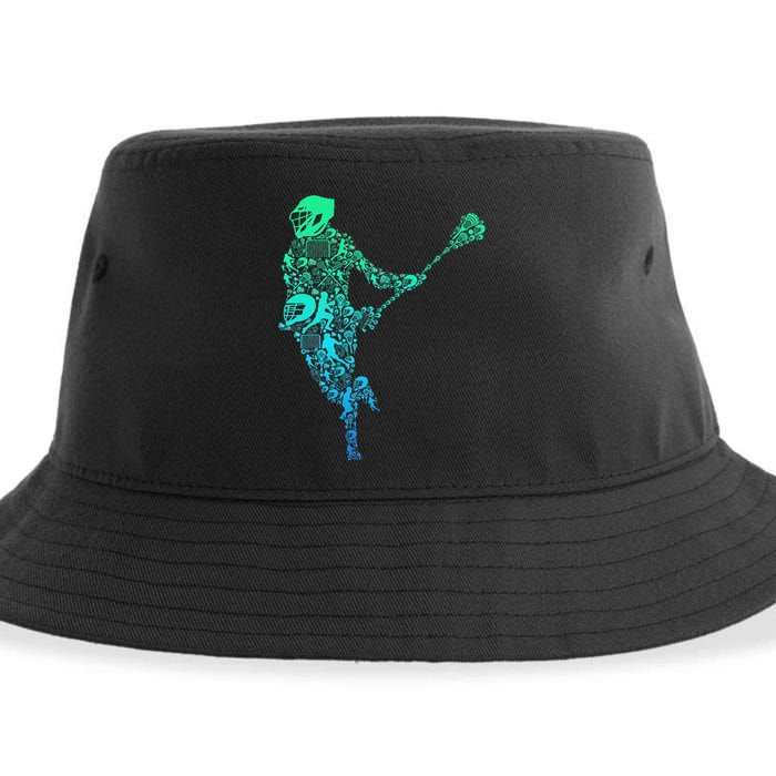 Lacrosse Player Sustainable Bucket Hat