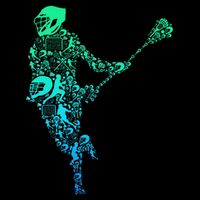 Lacrosse Player Button