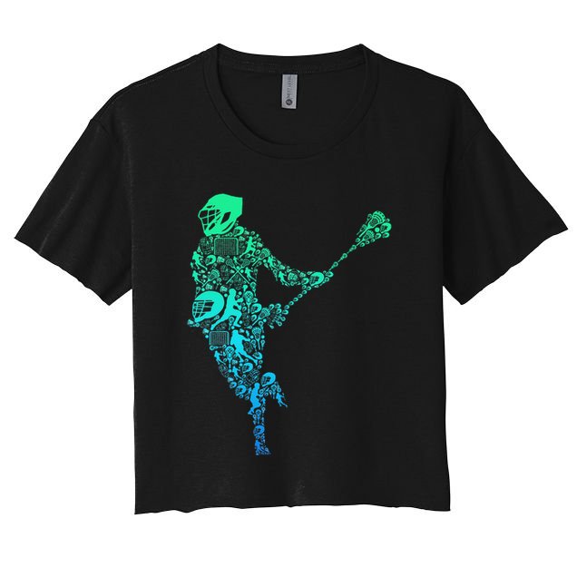Lacrosse Player Crop Top