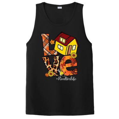 LOVE Pumpkin Leopard Realtor Life Fall Thanksgiving PosiCharge Competitor Tank