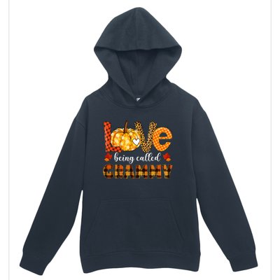 Leopard Pumpkin Love Being Called Grammy Fall Thanksgiving Urban Pullover Hoodie