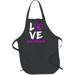 Love Pickleball Full-Length Apron With Pockets