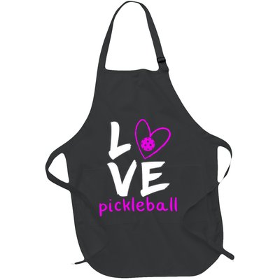 Love Pickleball Full-Length Apron With Pockets