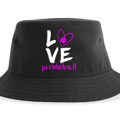 Love Pickleball Sustainable Bucket Hat