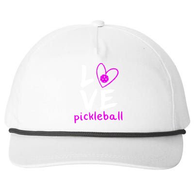 Love Pickleball Snapback Five-Panel Rope Hat