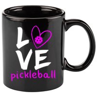 Love Pickleball 11oz C Handle Ceramic Mug