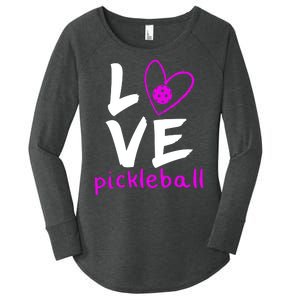 Love Pickleball Women's Perfect Tri Tunic Long Sleeve Shirt