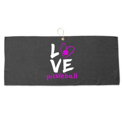 Love Pickleball Large Microfiber Waffle Golf Towel