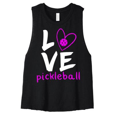 Love Pickleball Women's Racerback Cropped Tank