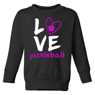 Love Pickleball Toddler Sweatshirt