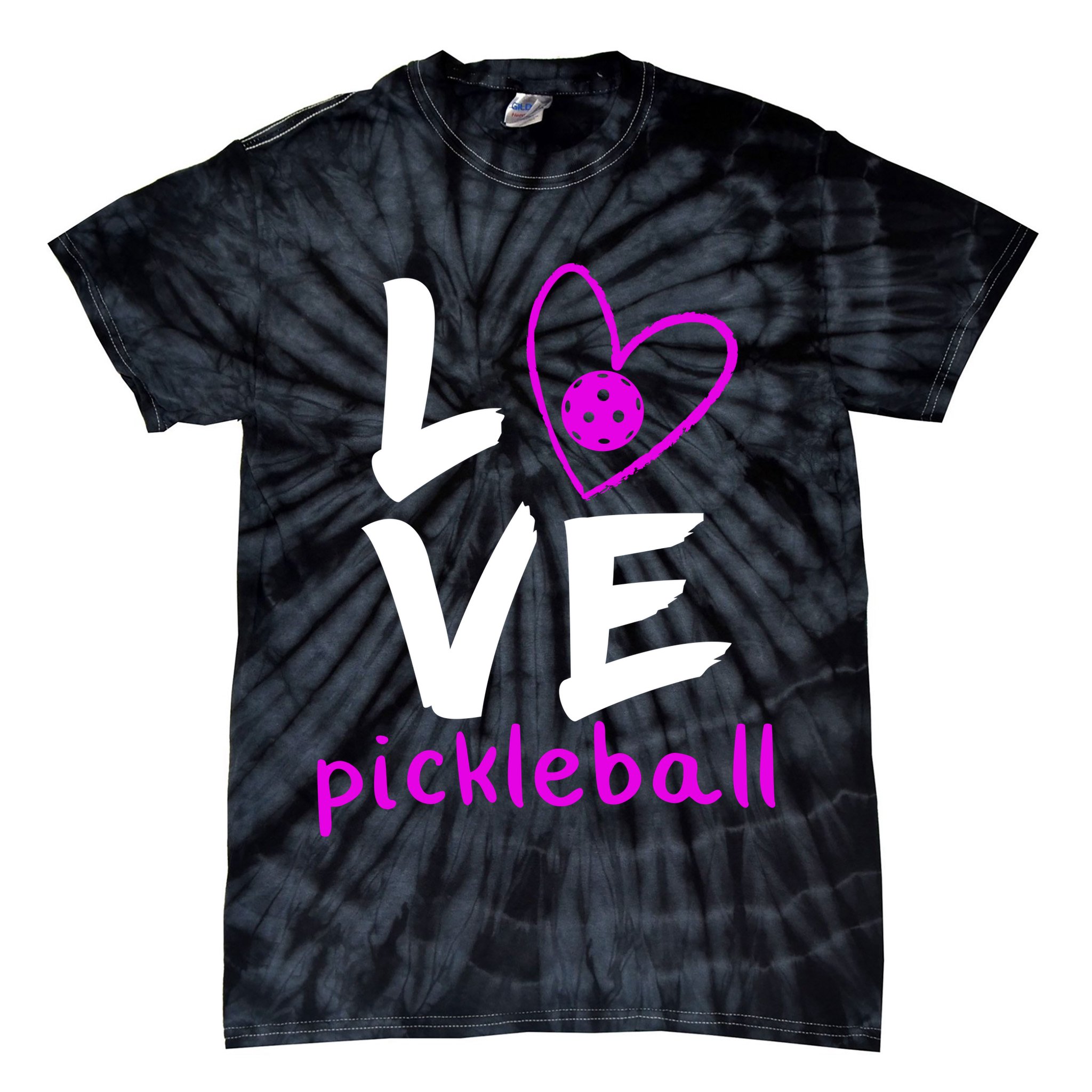 Love Pickleball Tie-Dye T-Shirt