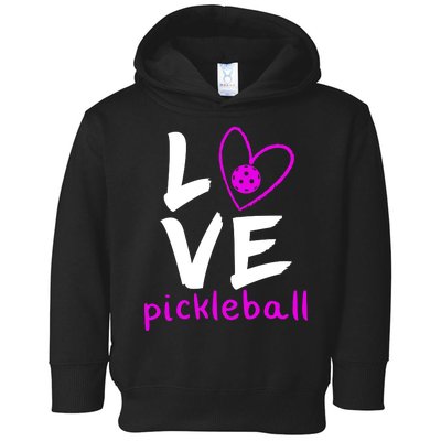 Love Pickleball Toddler Hoodie