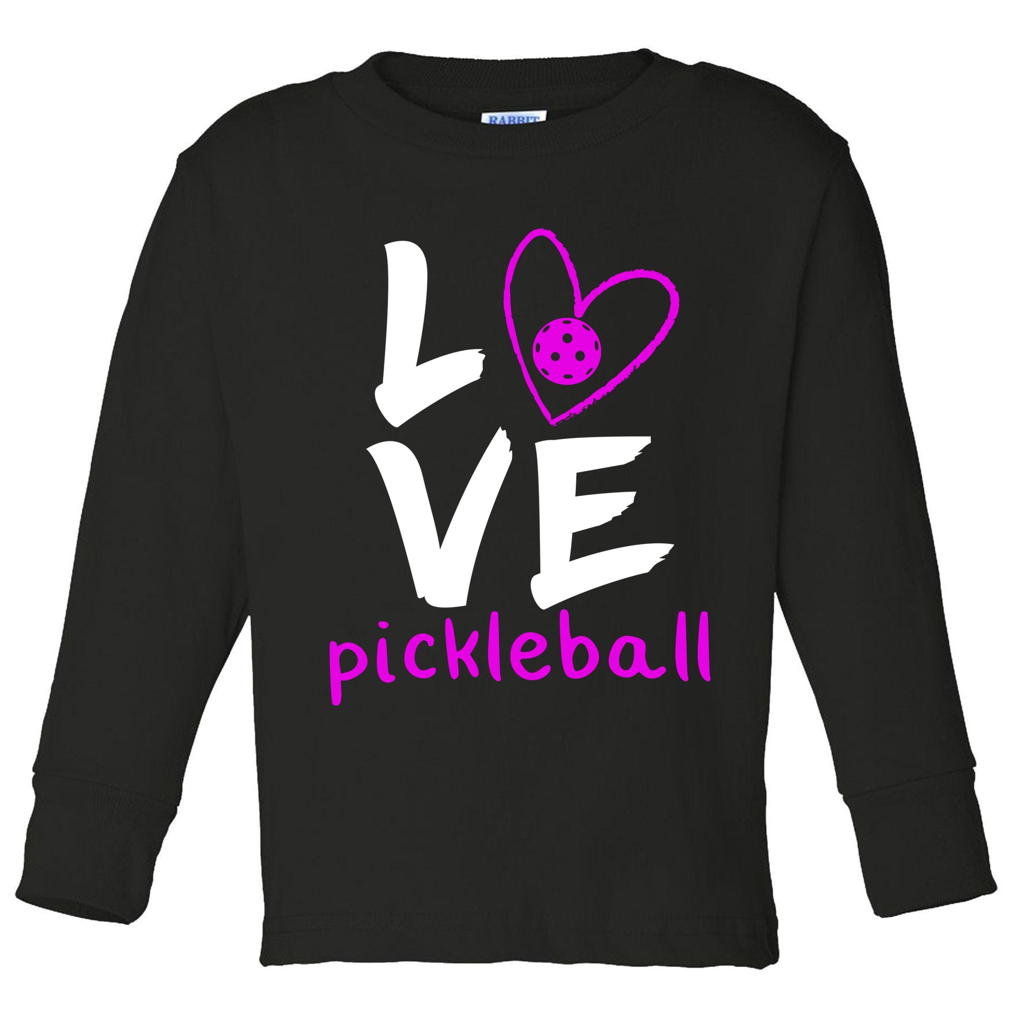 Love Pickleball Toddler Long Sleeve Shirt